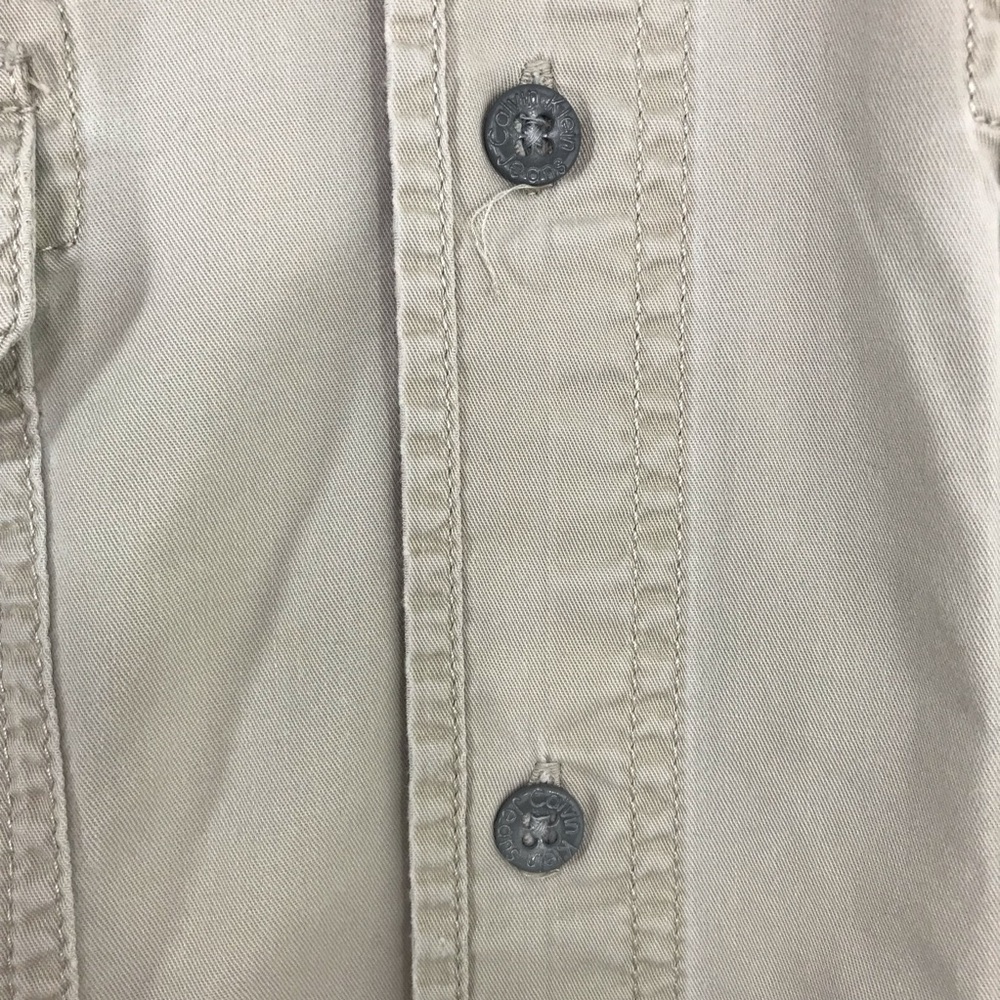 VTG vintage Calvin Klein Tan Button Up Shirt L - Picture 6 of 6